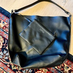 Barneys New York Black Tote with Pouch